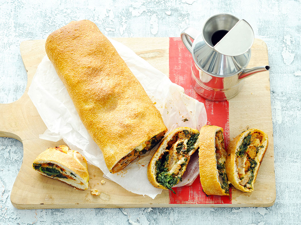 Meatball and Spinach Stromboli | Savory