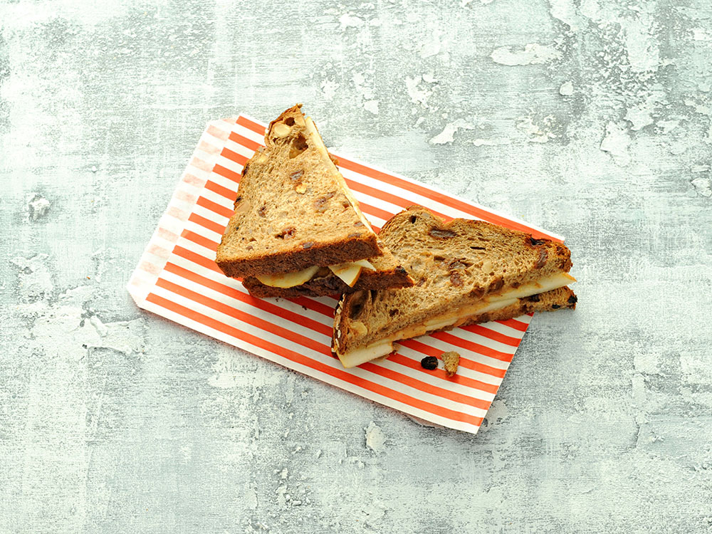 Cashew Butter and Asian Pear Sandwiches on Raisin Bread | Savory
