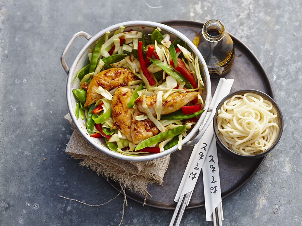 Chicken Teriyaki with Red Pepper | Savory