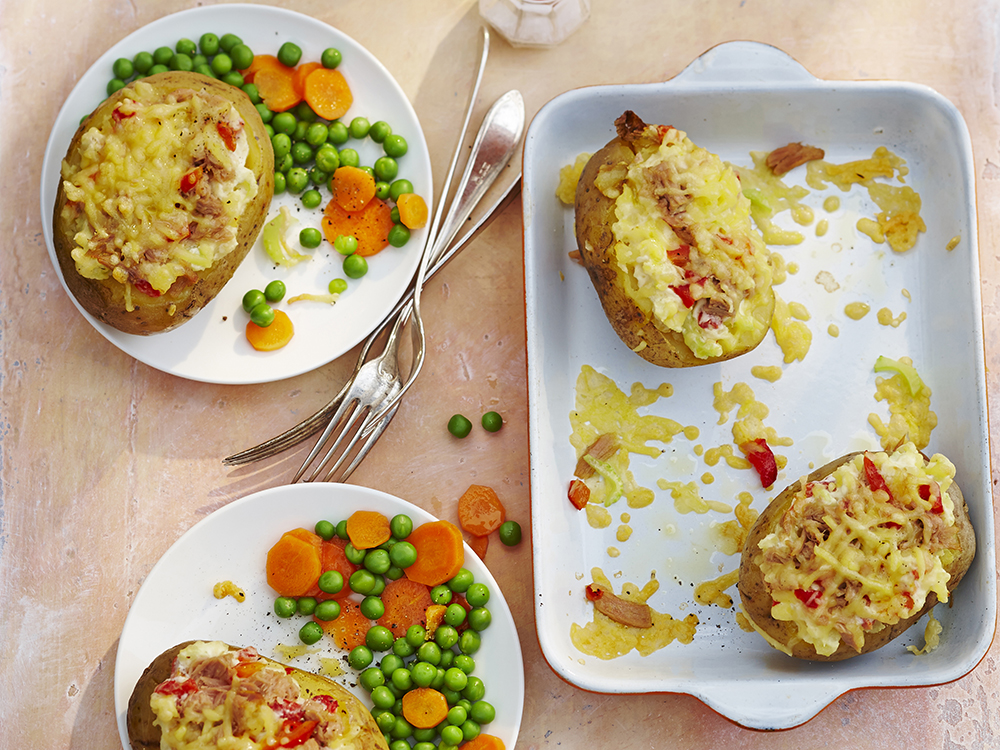 TunaStuffed Baked Potatoes Savory