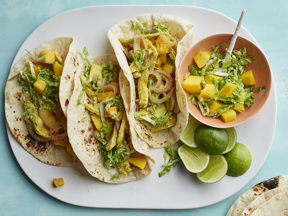 Curried Chicken and Mango Wraps | Savory