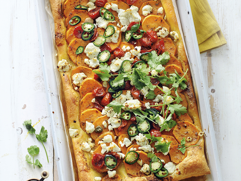 Sweet Potato and Goat Cheese Tart | Savory