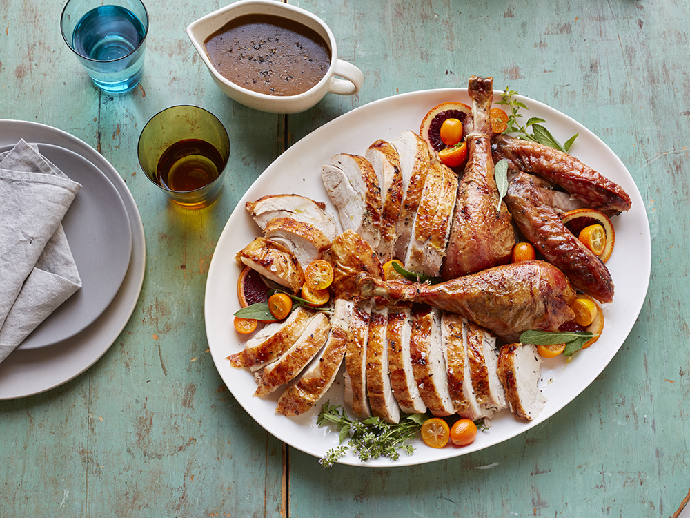 Maple-Thyme Dry-Brined Turkey | Savory