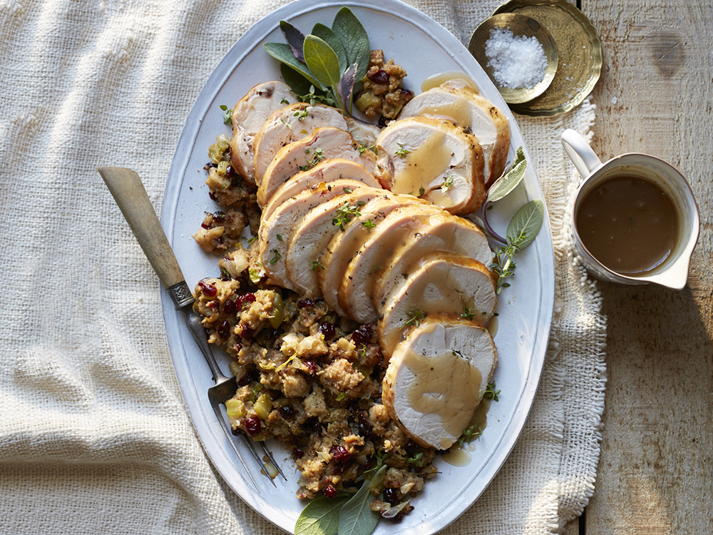 Slow Cooker Turkey and Stuffing Savory