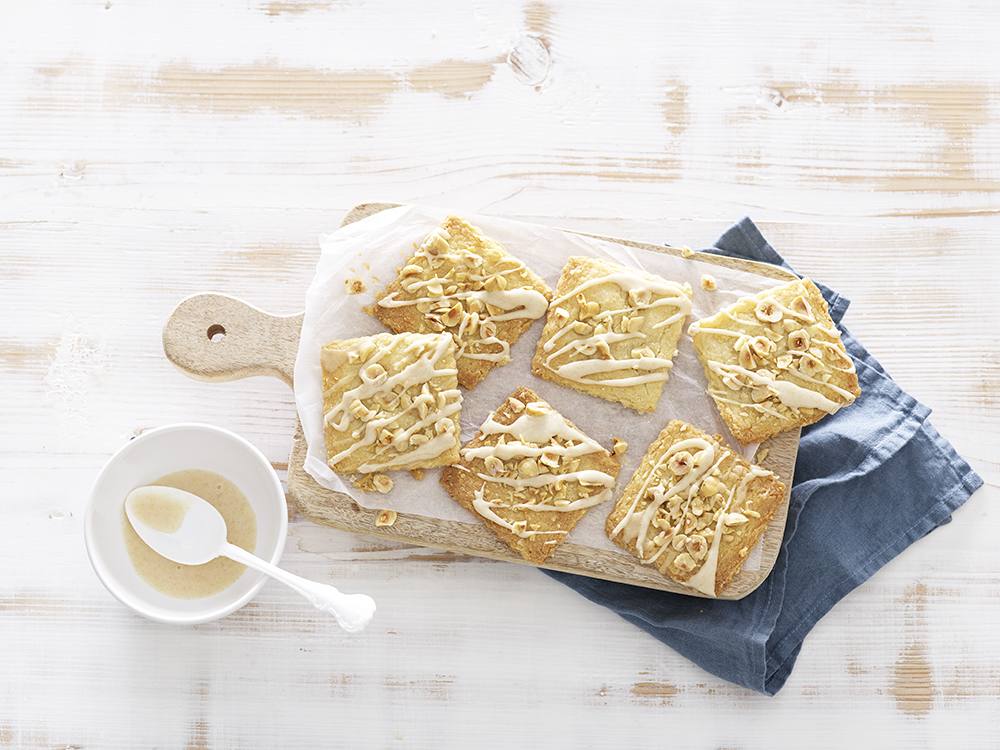 White Chocolate Hazelnut Shortbread | Savory