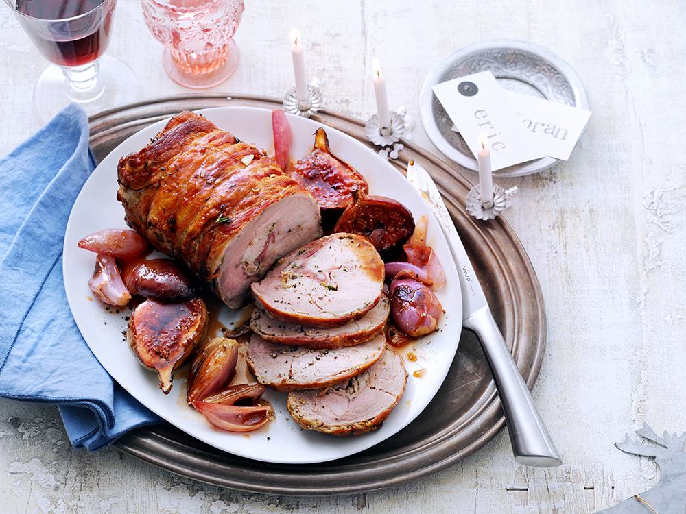 Balsamic Roast Pork with Figs | Savory