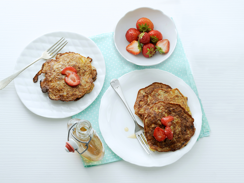 Gluten-Free Pecan-Banana Pancakes | Savory