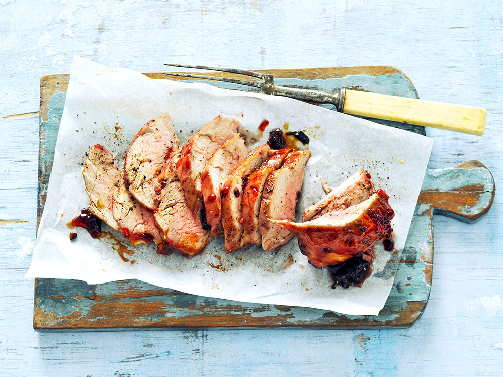 Blackberry and Pepper Pork Tenderloin | Savory
