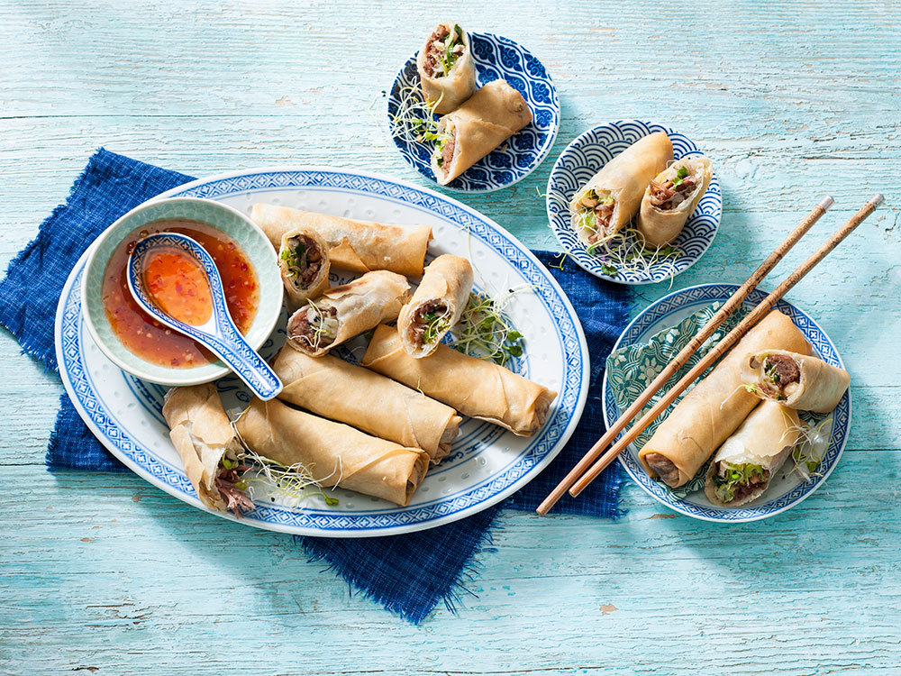 Chicken Egg Rolls | Savory